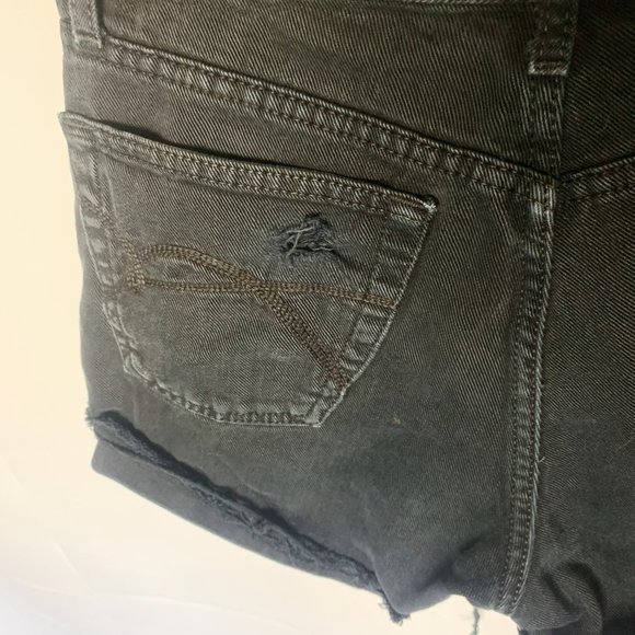Mavi Distressed Cut Off Shorts Black Size 28 - Picture 5 of 8